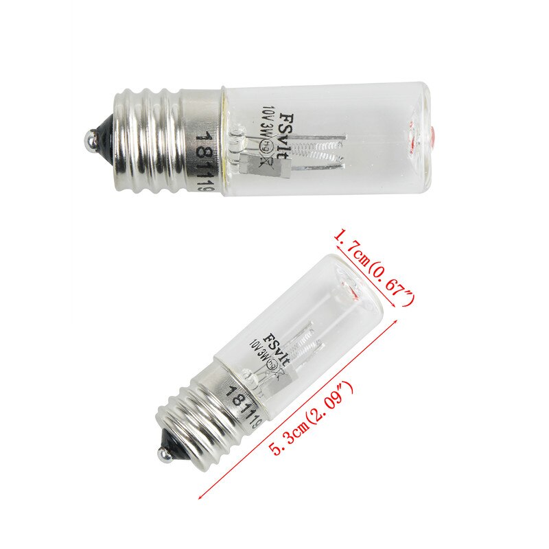 1Stck E17 10V UV Lampe Uv 3W Ozon Keimtötende Sterilisation Quarz Licht Sauber Lampe