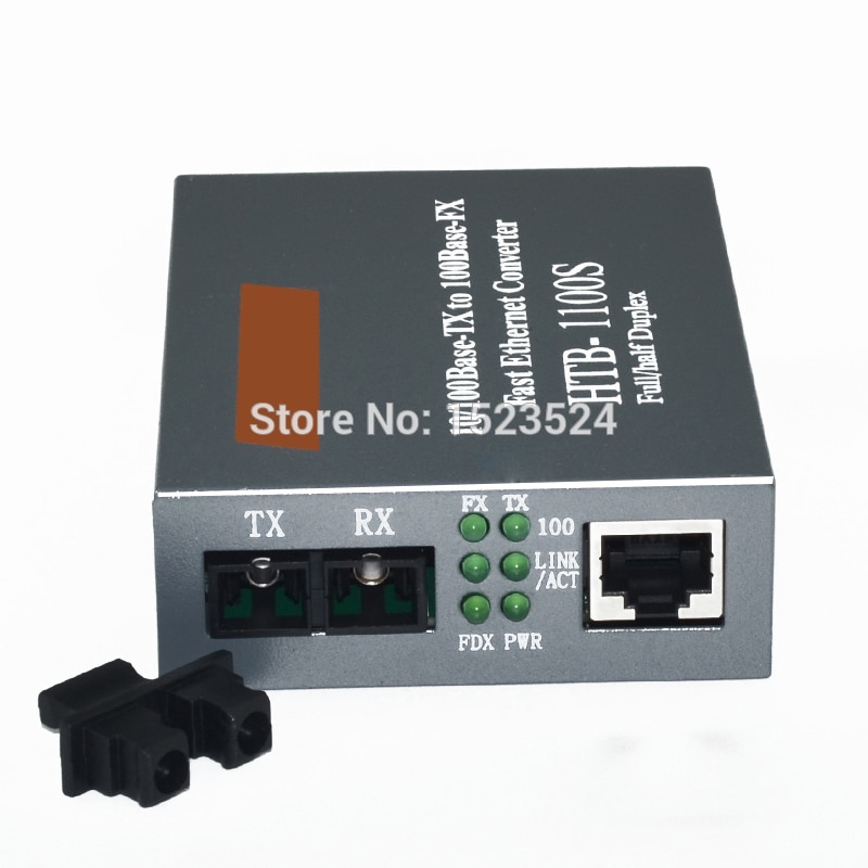 HTB-1100S Optische Media Converter 10/100Mbps RJ45 Single Mode Duplex Fiber Sc Poort Converter 25Km