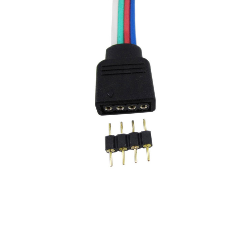 5 stk / lot 4 pin 5 pin splitter kabel led strip stik til 2835 5050 rgb rgbw led lys strimler terminaler stik nål