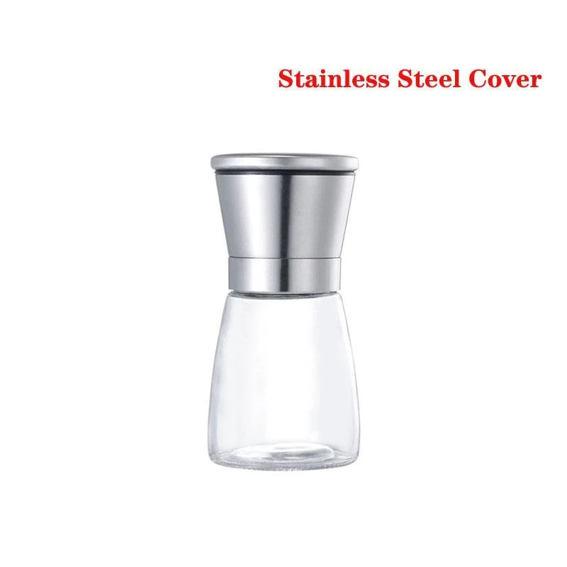 Pepper kaffekvern pepperkvern glass pepper pepper kaffekvern manuell glassfreser: S / Rustfritt stål