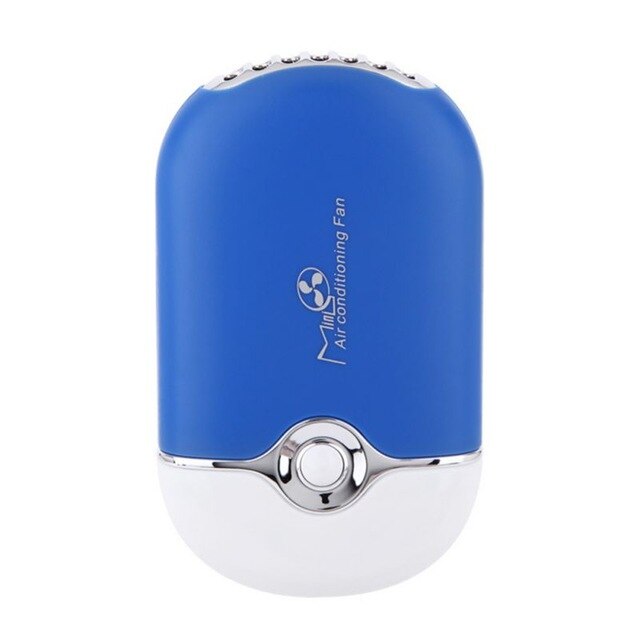 Glamlash usb eyelash mini air condition hårføner vifte vippelim podet dedikert tørketrommel for vippeforlengelser: Blå