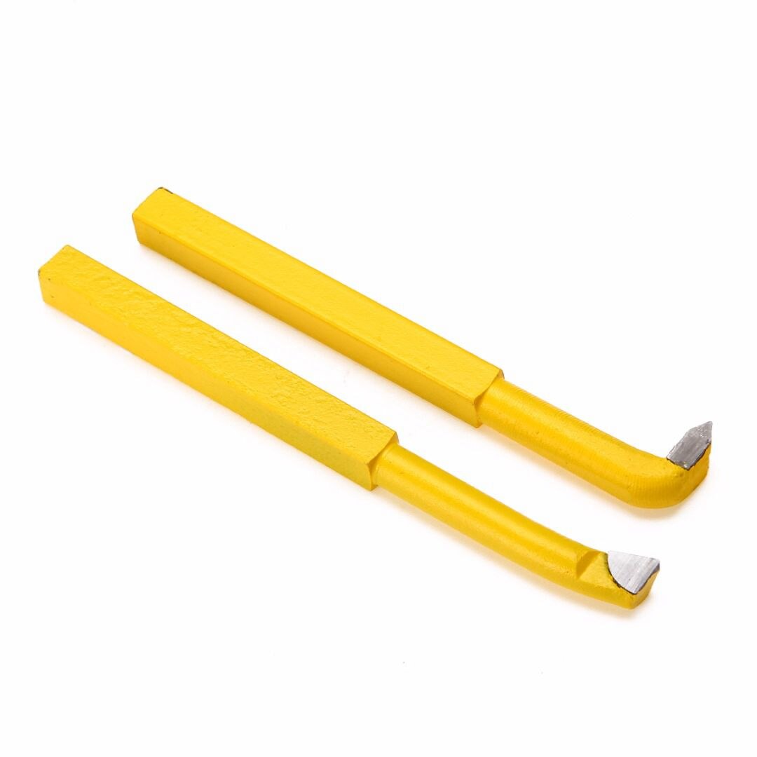 9pcs/Set YW1 Carbide Brazed Tip Tipped Lathe Cutter Tools 8x8mm Shank High Hardness Turning Milling Welding Bit
