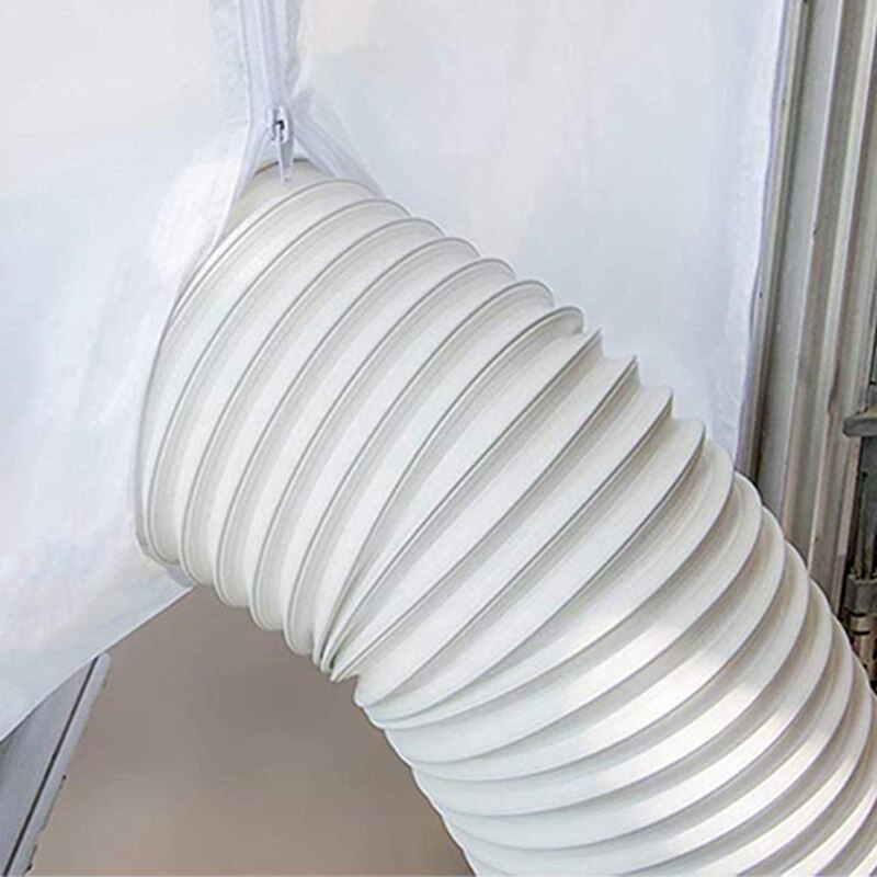 Luchtsluis Raam Afdichting Voor Airconditioner, 400 Cm Flexibele Doek Afdichting Plaat Raam Afdichting Met Met Zip En Lijm Snelle