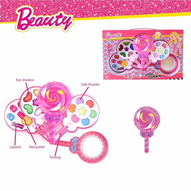 Miniatur-kompaktkoffer, rollenspiel-machen-hoch-spielzeug, kosmetik-schönheitsset für Teenager-mädchen