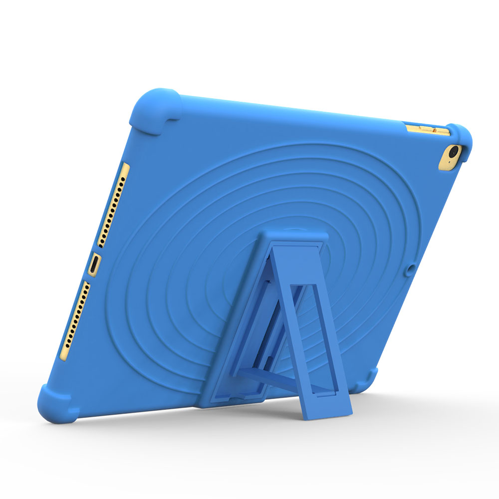 Funda de silicona suave para tableta de 9,7 pulgadas, protector de cuerpo completo de para funda de ipad air, para niños, ipad 5/6ª generación, ipad air 2 pro: Azul