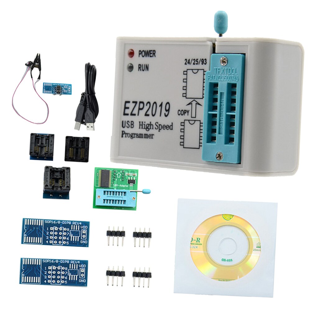 High-Speed USB SPI Programmer Better Than EZP2019 Supports 24 25 93 25 EEPROM 25 Flash Bios WIN7 WIN8