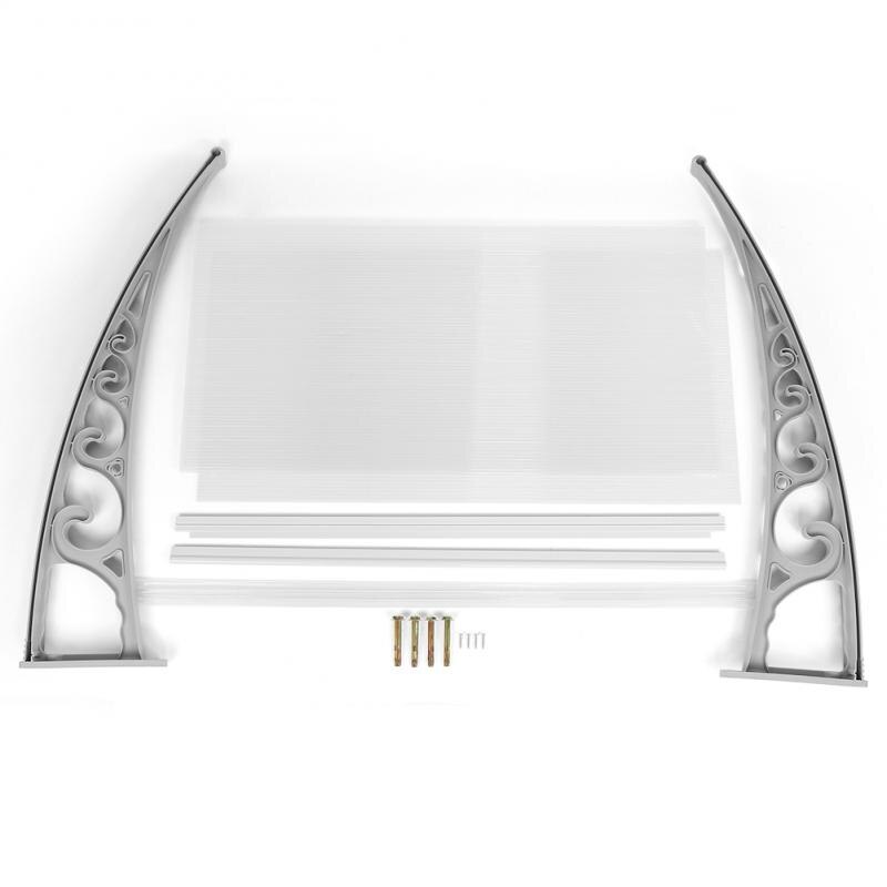 Hollow Sheet Awning Window Door Sun Canopy Protection Canopy Awning Porch Front Rain Cover Roof Gazebo Awning