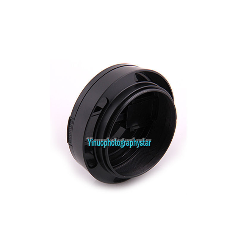 40.5mm Schroef-in metalen gekanteld geventileerde Zonnekap + lensdop Voor Sony A6500 A6300 A6100 A6000 A5100 A5000 Met Sony E 16-50mm lens