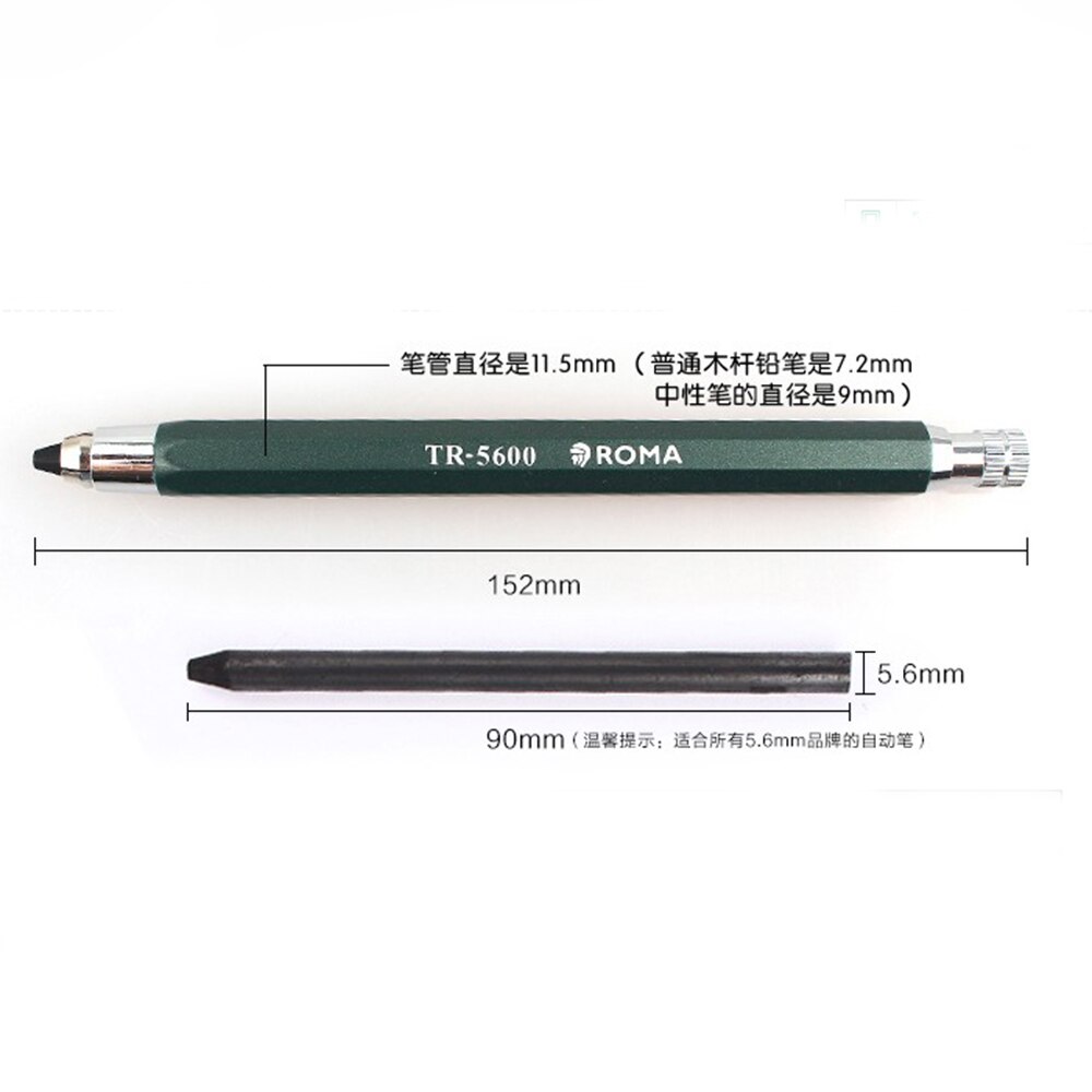 5.6mm mechanical pencil with five boxes 30 leads plastic automatic pencils school stationery propelling pencil