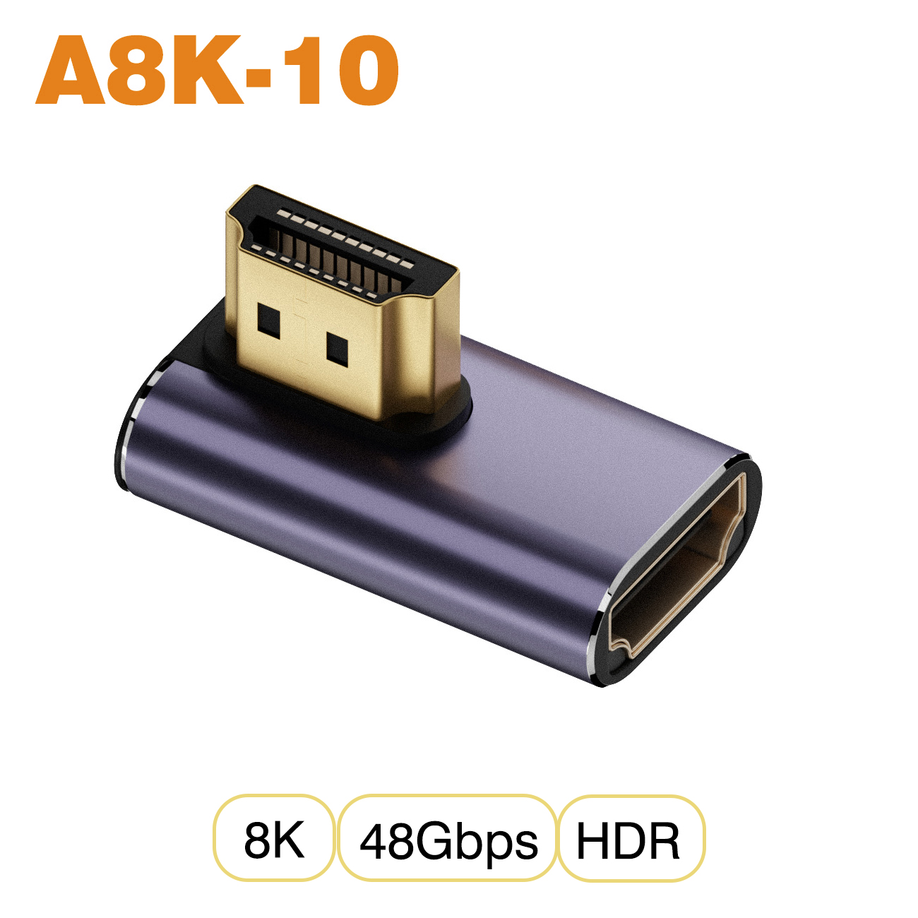 Nnbili hdmi 2.1 kabeladapter han-til-hun konverter splitter understøtter 4k @ 120hz 8k @ 60hz lige hdmi-kompatibel forlænger pc