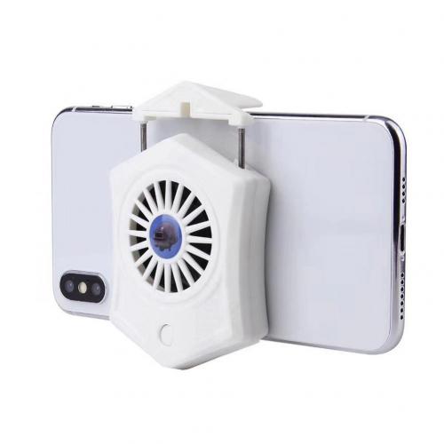 P9 Mobile Phone Universal Radiator Portable Rechargeable Game Fan Cooling Radiator: White