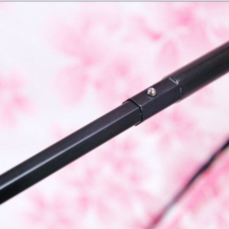 Colors Three Fold Umbrella Girls Transparent Clear Cherry Blossom Mushroom Sakura Folding Rain Umbrella