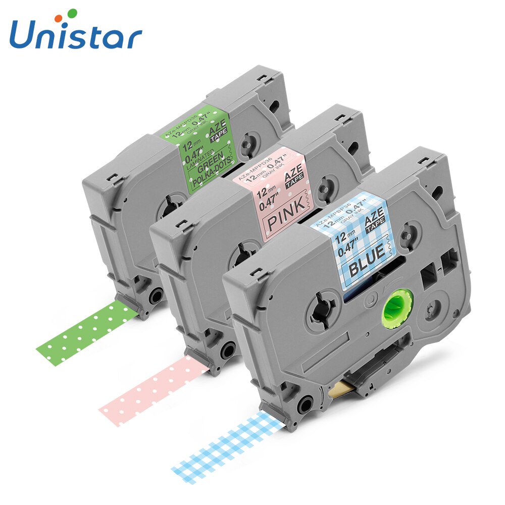 Unistar Tze 12 Mm Mooie Patroon Tapes Compatibel Voor Brother P-Touch Printers Lint Bloem Patroon Ptouch Label Maker