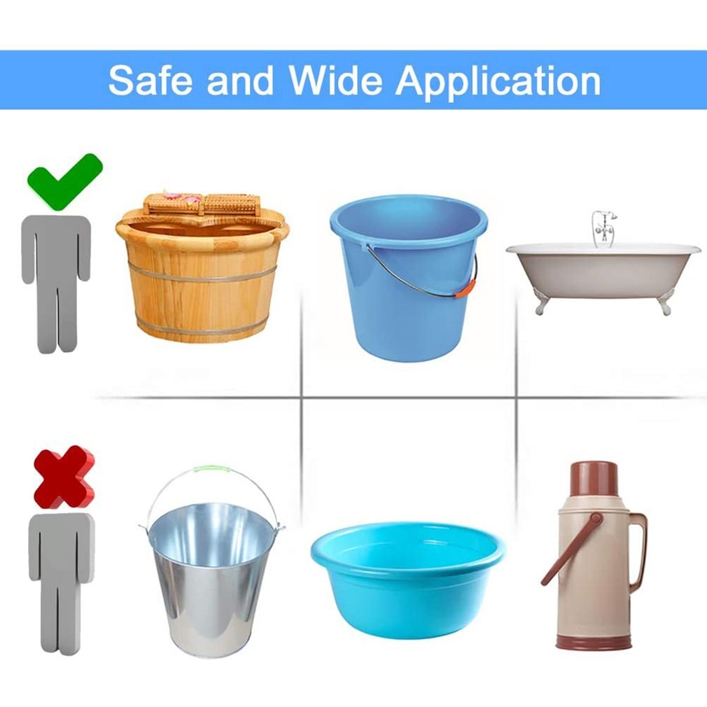 Fast heating suspension heating rod 2000W with thermometer 3 meters Bath barrel Bathtub Electric heaters Water boiler