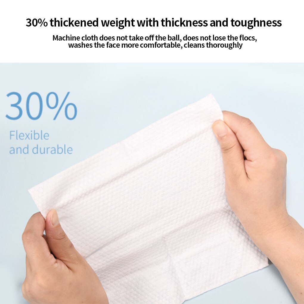 Serviette nettoyante pour le visage jetable serviette en papier multi-plis tissu de lavage pour soins du visage Non tissé 50/100 feuilles