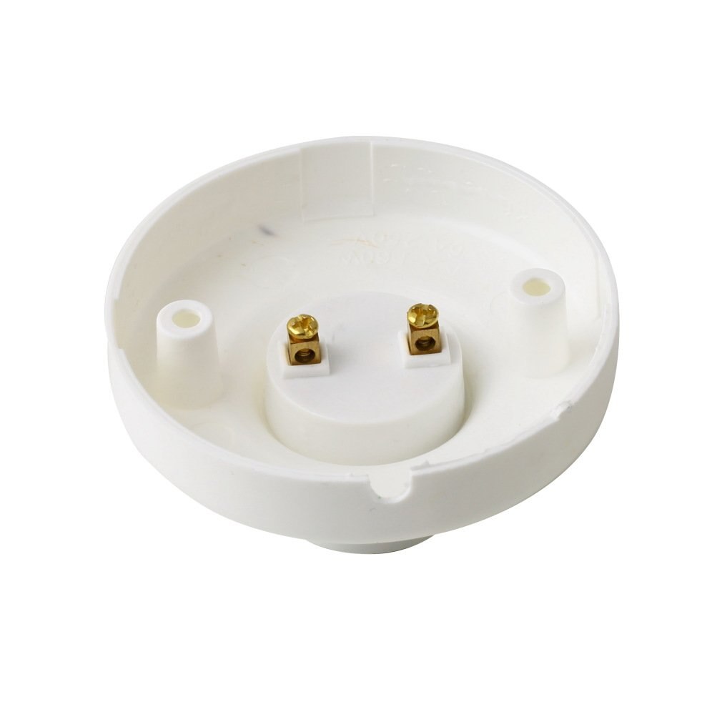 1Pc E27 holder Round Plastic Base Screw Light Bulb Lamp Socket Holder White With Switch Lamp Base Eramic Bulb Holder Cord