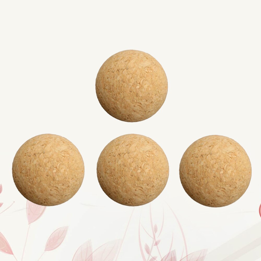4pcs Wooden Baby-foot Table Footballs Fun Tabletop Soccer Interactive Toys Game Accessories: Picture 1