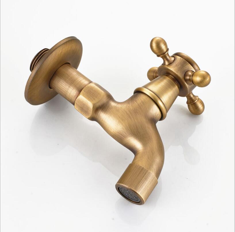 Grifo de bronce antiguo/negro para exteriores, pulido al aceite, grifo de jardín, grifo de baño, grifo de lavadora/fregona,