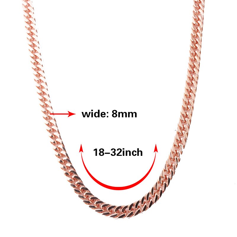 Tiasri Gothic Schmuck Ästhetischen männer Halskette Armband Curb Cuban Link Kette Kragen Choker Punk Edelstahl Zubehör 8mm