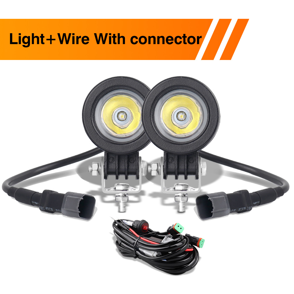 Motorfiets Led Rijden Lichten Spot Beam Extra Signaal Achterlicht Mist Werkverlichting Auto Suv Motor Moto Lamp 6000K: Sky Blue