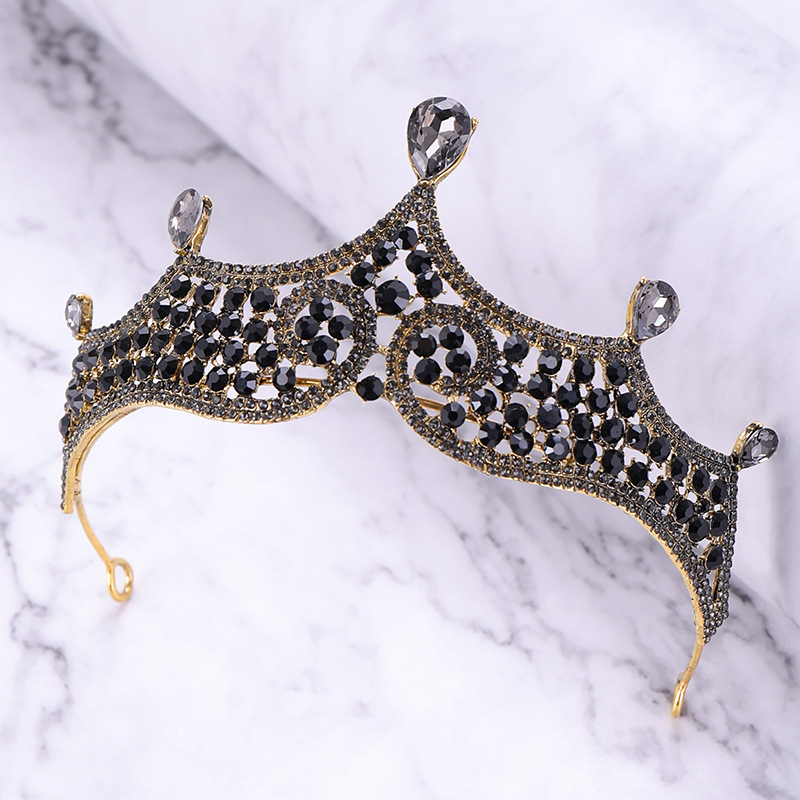 Trendy Stijl Kroon Tiara 'S Kristal Diadeem Voor Vrouwen Verkiezing Prom Bruids Bruiloft Haaraccessoires Sieraden Tiara 'S En Kronen Cadeau: Default Title