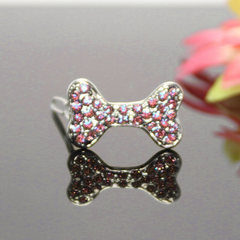 Smuk kæledyrslegering hårspænde rhinestone stil hund hovedbeklædning sød sløjfe blomst hårnåle multifarve hunde hår tilbehør