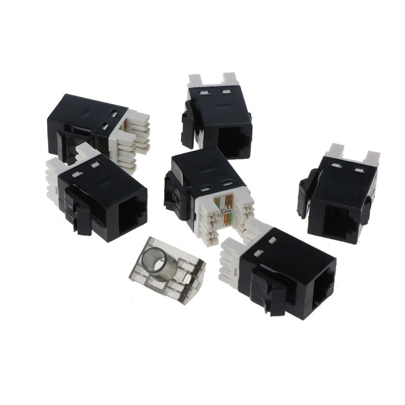 CAT6 Patch Panel Electronic Cable Wall Mount Rack Bracket LAN RJ45 Network Connection Wiring 6-core