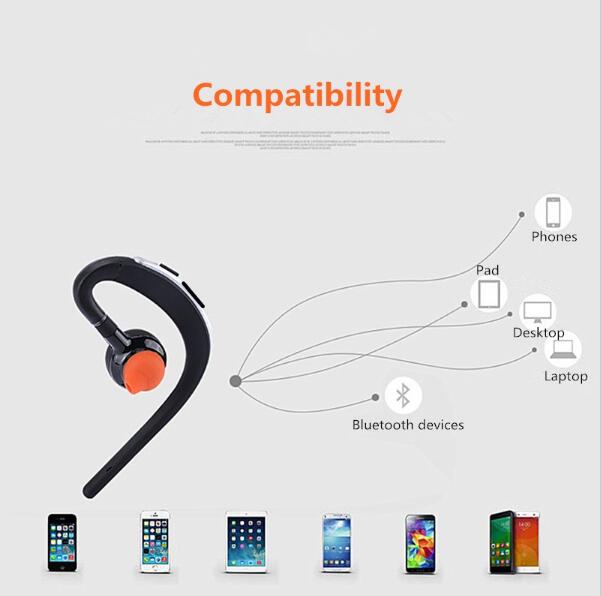 NAIKU casque mains libres sans fil affaires Bluetooth avec micro commande vocale casque Bluetooth pour suppression de bruit de lecteur