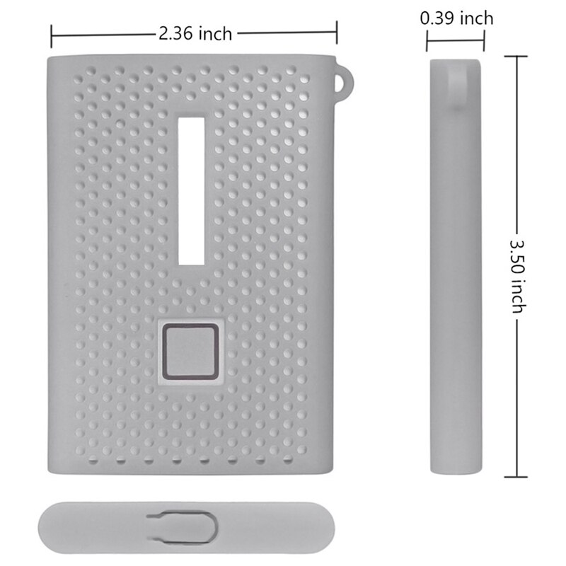Siliconen beschermhoes voor de samsung  t7 press draagbare ssd