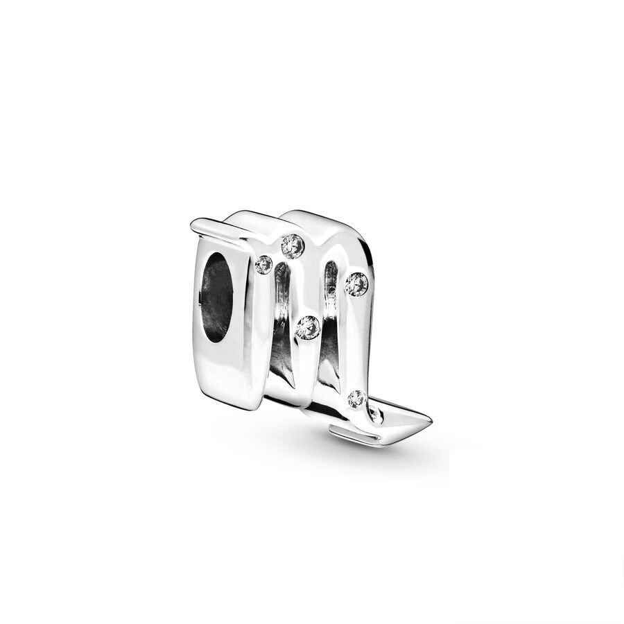 Klassieke Sprankelende Ram, Tweelingen, Steenbok, Pissen Zodiac Charm Kralen Fit Originele Europese Zilveren 925 Armband DIY Sieraden: Ivoor