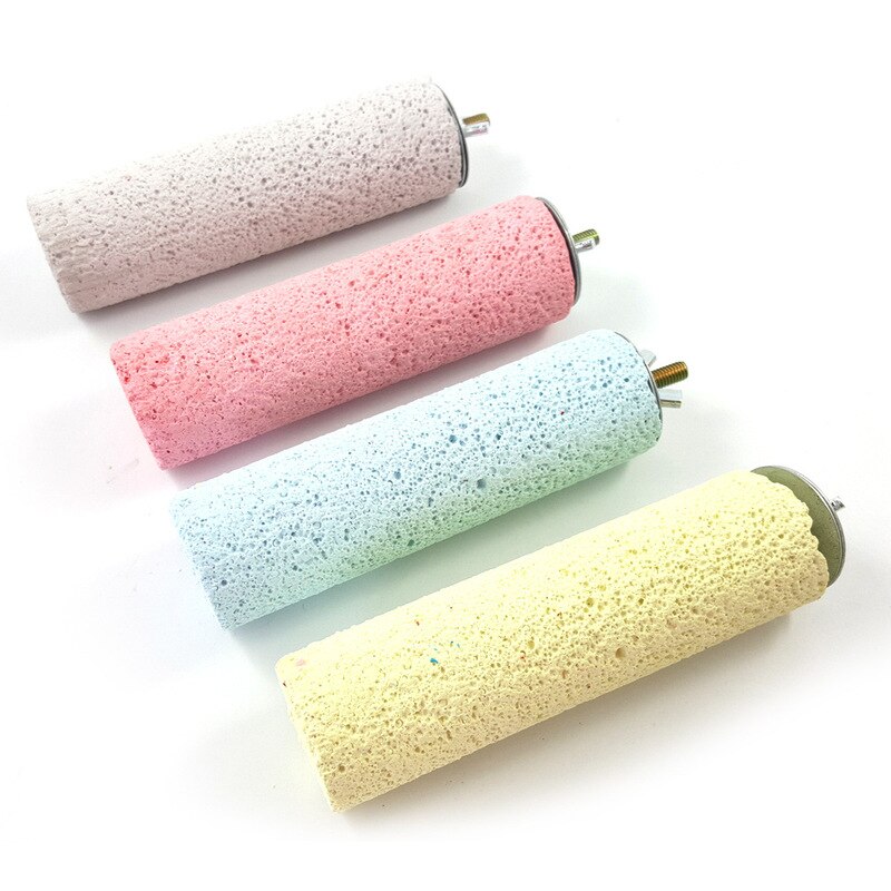 Chinchilla molare pietra molare sbarra pappagallo rettifica rettifica artiglio sbarra ottavino uccello giocattolo di legno giocattoli di uccelli forniture per animali da compagnia