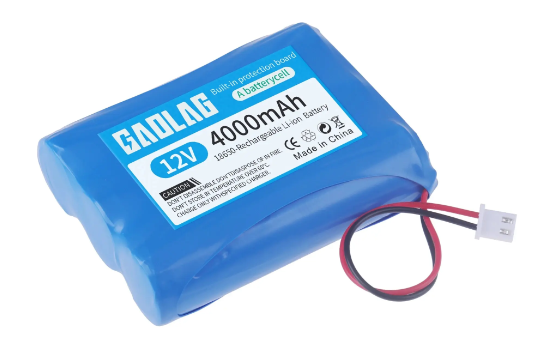 12V 3000mAh 8000/12,6 mAh Lithium-Ionen-Akku 3s 11,1 V V Akku für Monitor-UPS CCTV-Kamera-Akku: Burgunderrot