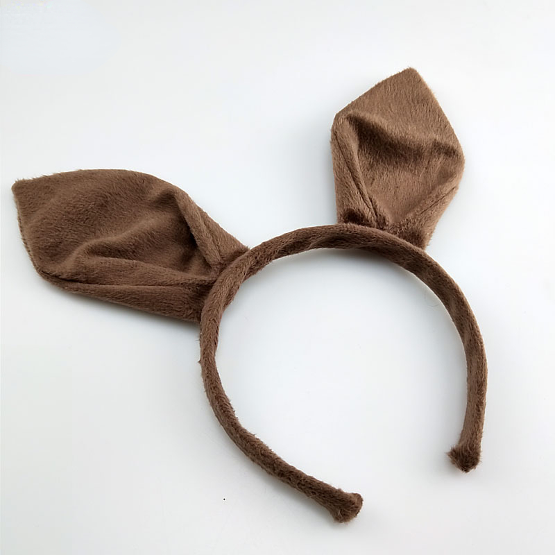 Women Adult Children Easter Rabbit Ear Kangaroo Makeup Party Ball Props Animals Headband Bow Knot Tail Halloween Costume Cosplay