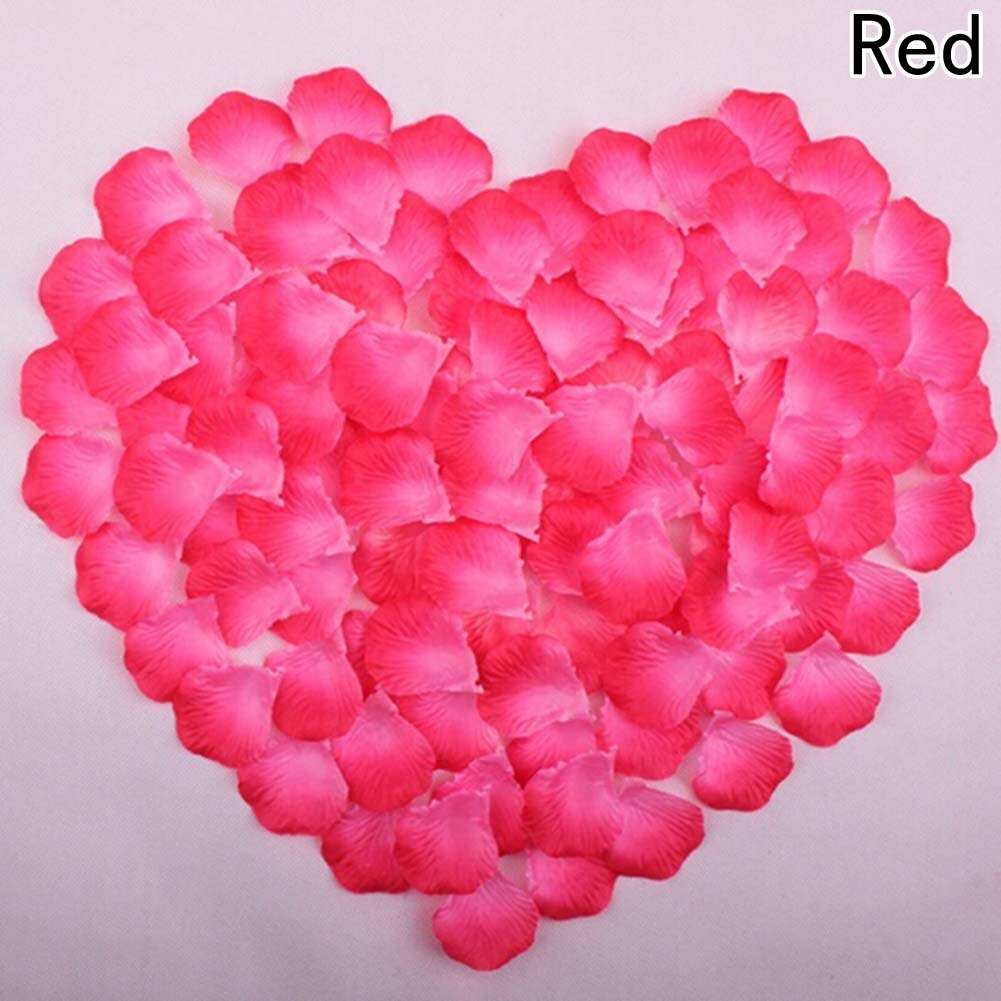 100 Pcs Bruiloft Bloemblaadjes Kunstmatige Zijden Rozenblaadjes Bloemen Petalas Petalos Wedding Bridal Shower Aisle Vaas Decor Confetti: RD4