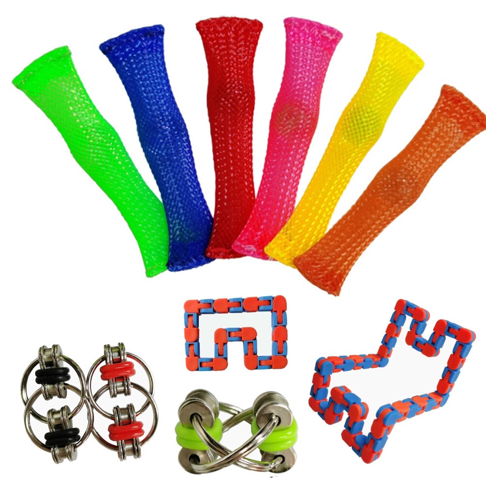 11Pcs Zintuiglijke Speelgoed Set Anti-Angst Hand Speelgoed Speciaal Speelgoed Spel Voor Kinderen Volwassenen Klas En Kantoor Hand fidget Speelgoed: Default Title