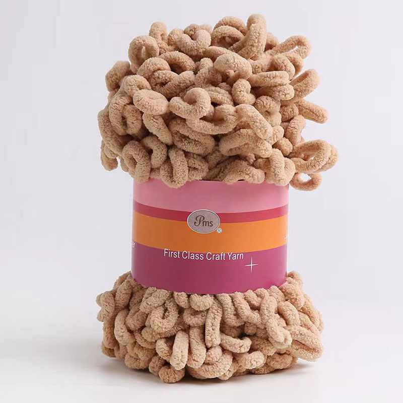 Hilo grueso de chenilla para tejer a mano, 100G, para manta de ganchillo, alfombra, manualidades: Multicolor