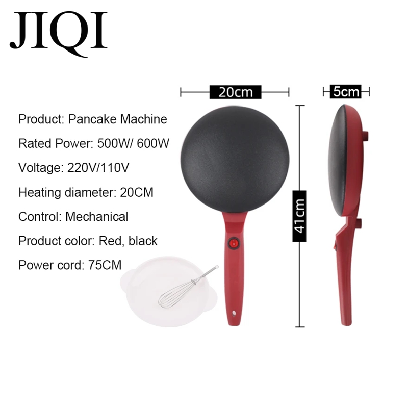 JIQI Haushalt Antihaft-Pfanne Elektrische Kuchen Stall Pfannkuchen Maschine Tragbare Elektrische Brot Maschine Gegrillte Pfannkuchen Maschine