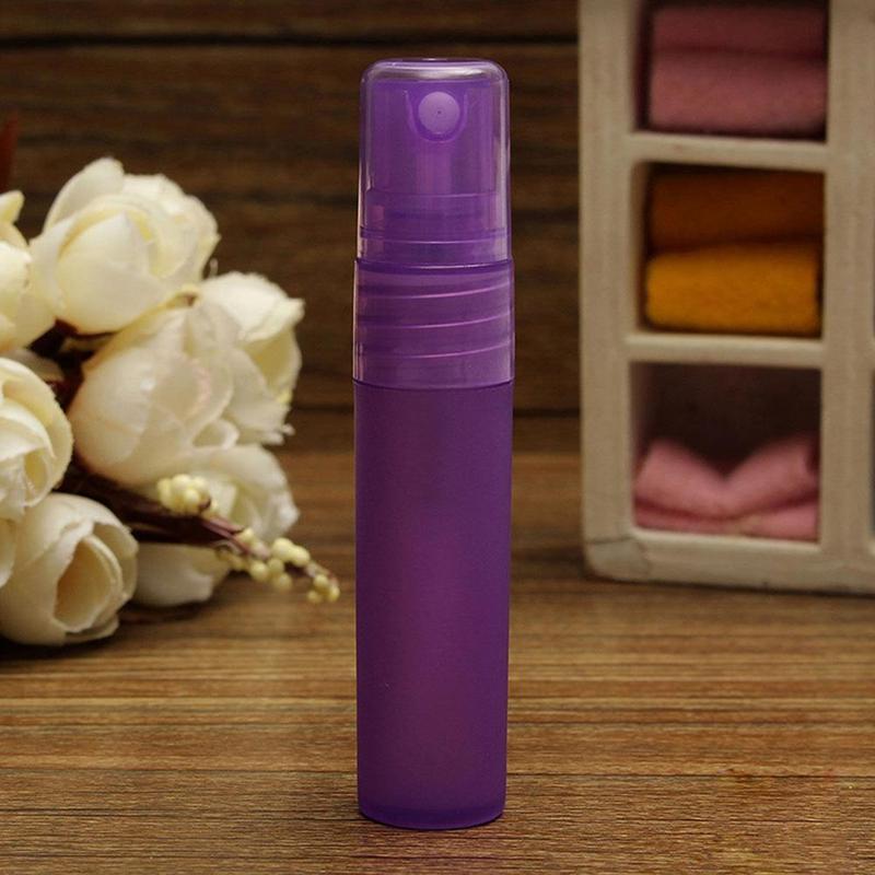 5/10ml tyhjää suihkepulloa matka läpinäkyvä muovinen hajuvesisumutin mini tyhjä suihkepullo, täytettävä kosmetiikkasäiliö