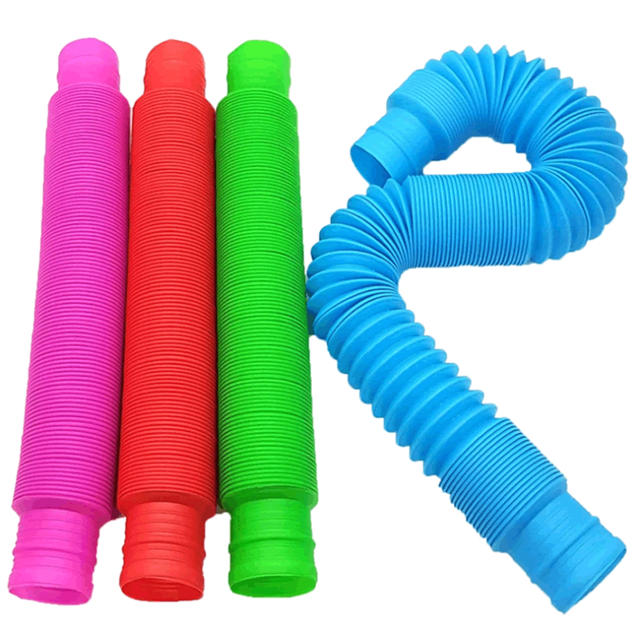 Colorful Pop Tubes Fidget Toys Pop Squeeze Push Bubble Sensory it Adult Relief Simple Dimple Anti Stress Figet Toys