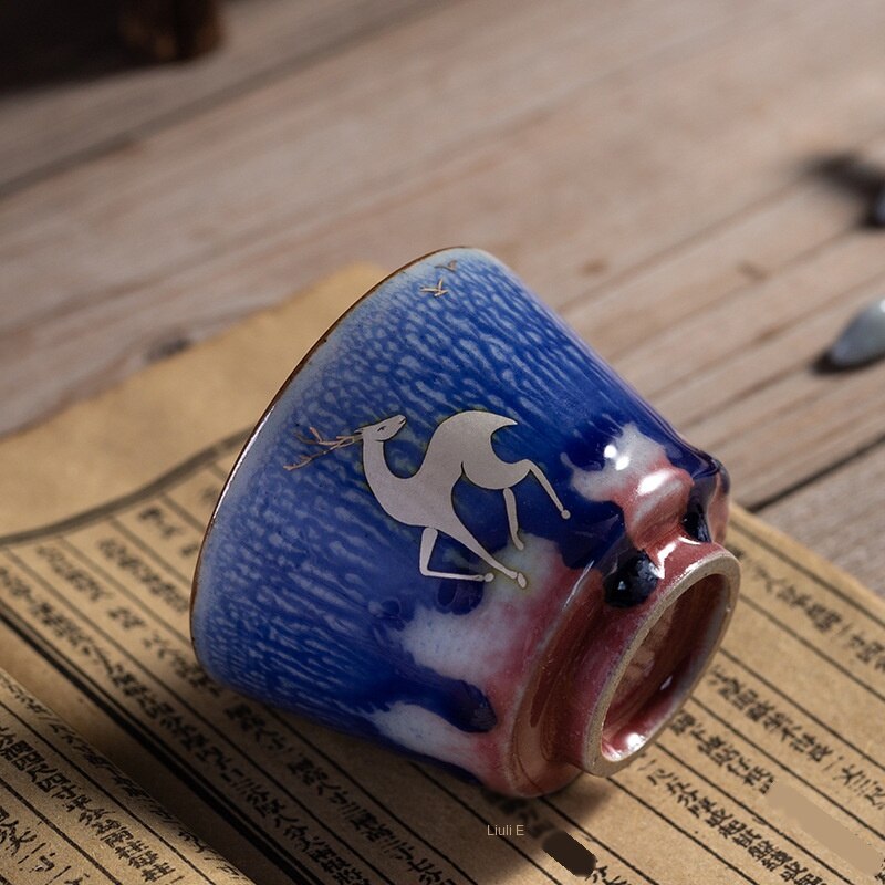 Kung fu tekopp enkelt keramisk tekopp te kopp mester kopp enkelt kopp personlig grov keramikk antikk tekanne tekopper