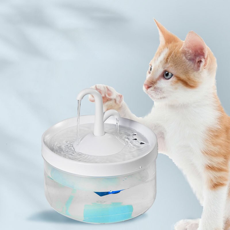 Intelligent Cat Drinking Water Fountain USB Automatic Circulating Water Dispenser Drinking Fountain With Sensor Indoor Fountains
