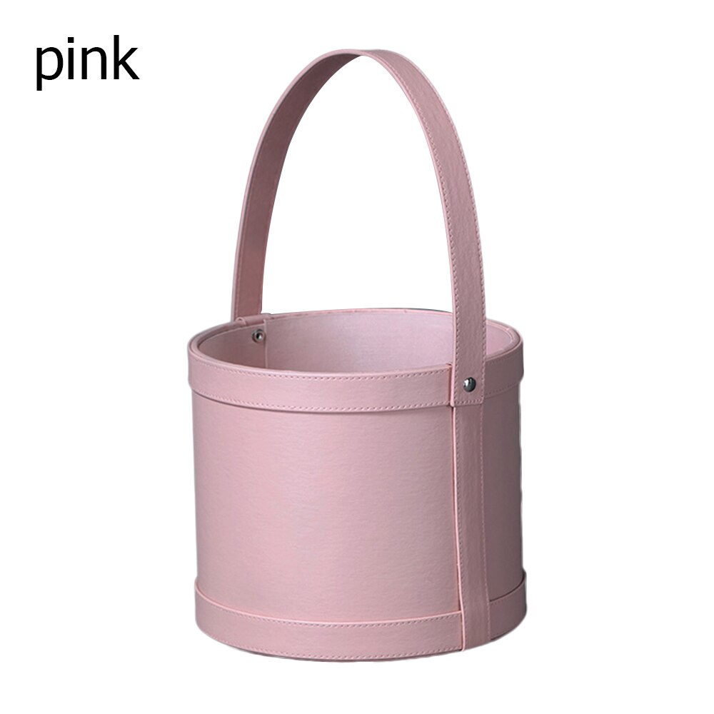 Flower Boxes Bouquet Florist Packaging Box Round Wedding Cake Box Transparent PVC Leather Flower Dustproof Exhibitions