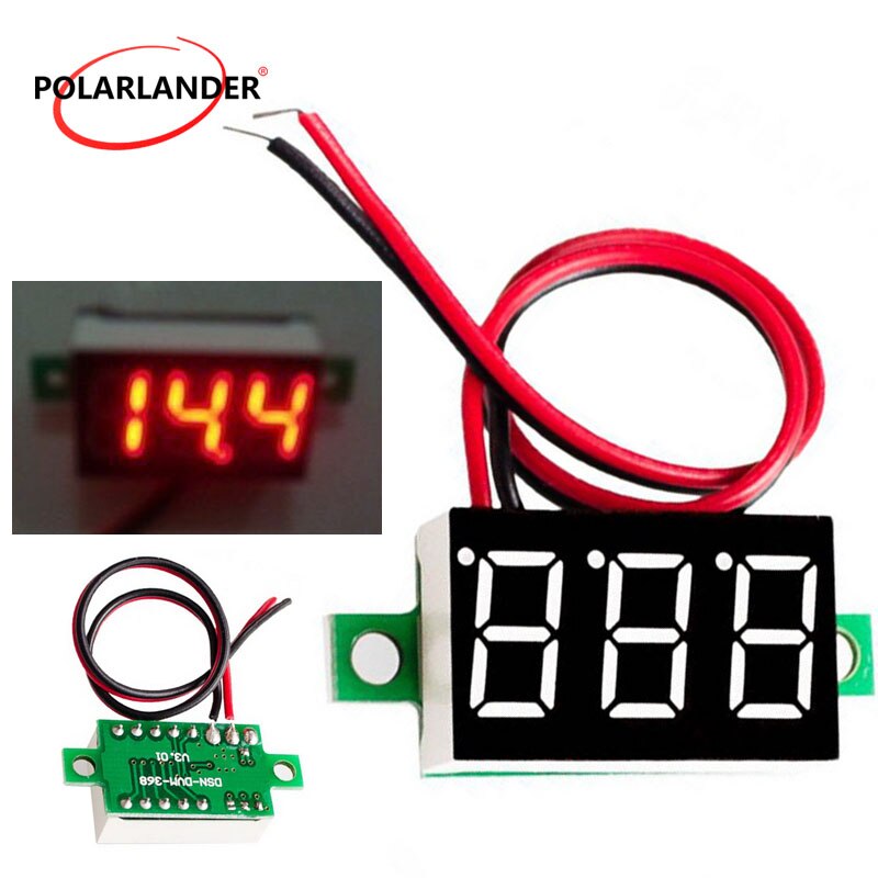 Ultra-hoge Precisie DC Digitale Voltmeter Hoofd Mini LCD Digitale Voltmeter Tweede lijn Kleine Panel Meter Display