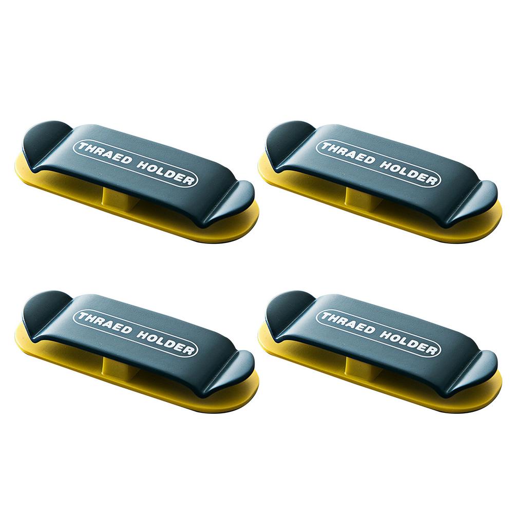 Multi-purpose Hooks 4pcs Punching-free Power Plug Hooks Electrical Wire Plug Hooks Holder Clothes Hanger Socket Home Top: Blue