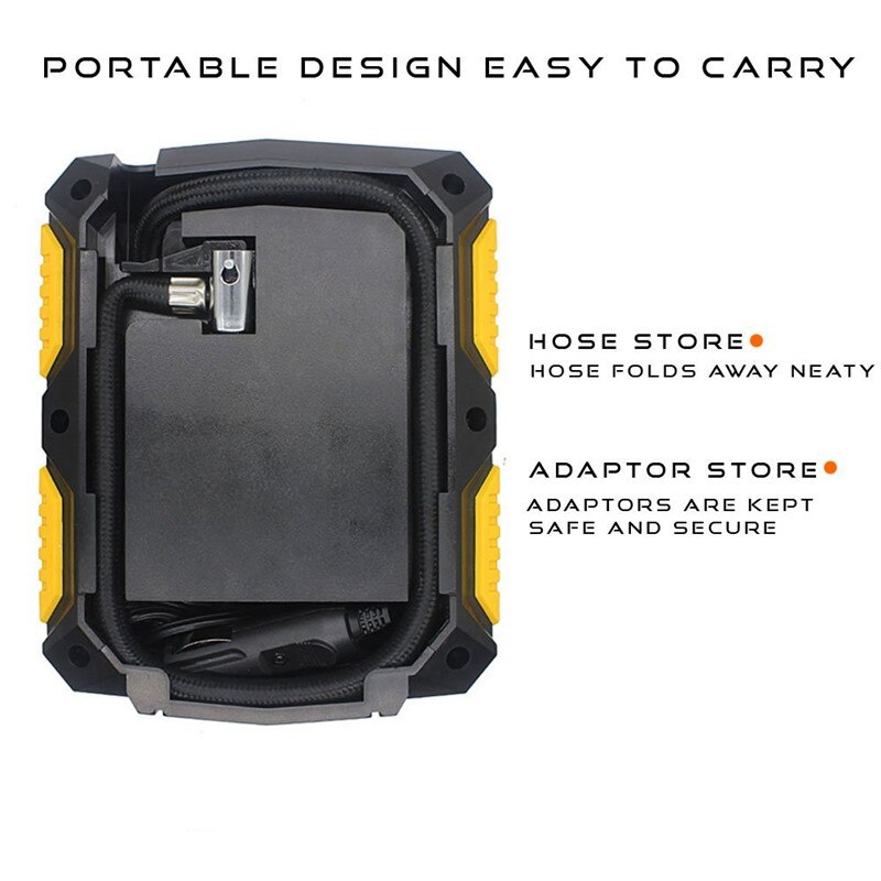 Digital Tire Inflator DC 12 Volt Car Portable Air Compressor Pump 150 PSI Car Air Compressor for Car Motorcycles Bicycles