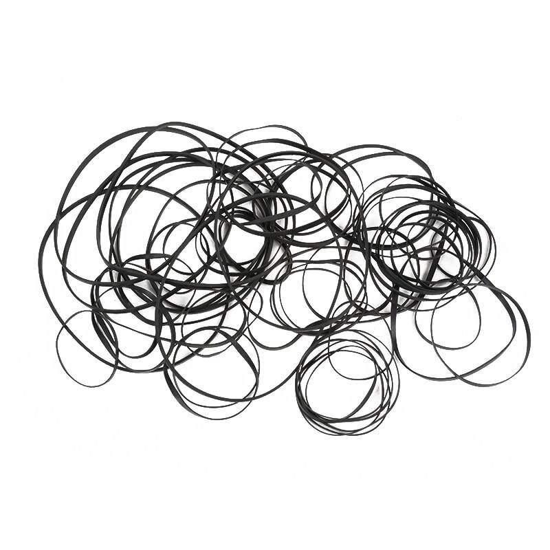 40-50 pcs/pack Universal 40-135mm Mix Cassette Tape Machine Belt Assorted Rubber Belt Assorted
