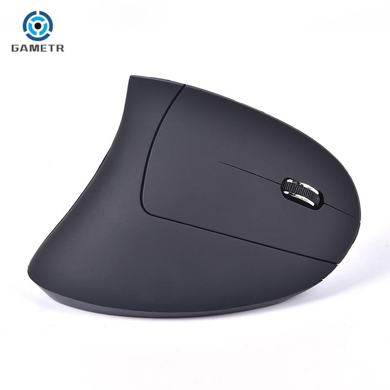 Drahtlose Vertikale Gaming Maus Optische Ergonomische Mäuse 1600DPI Gamer Maus