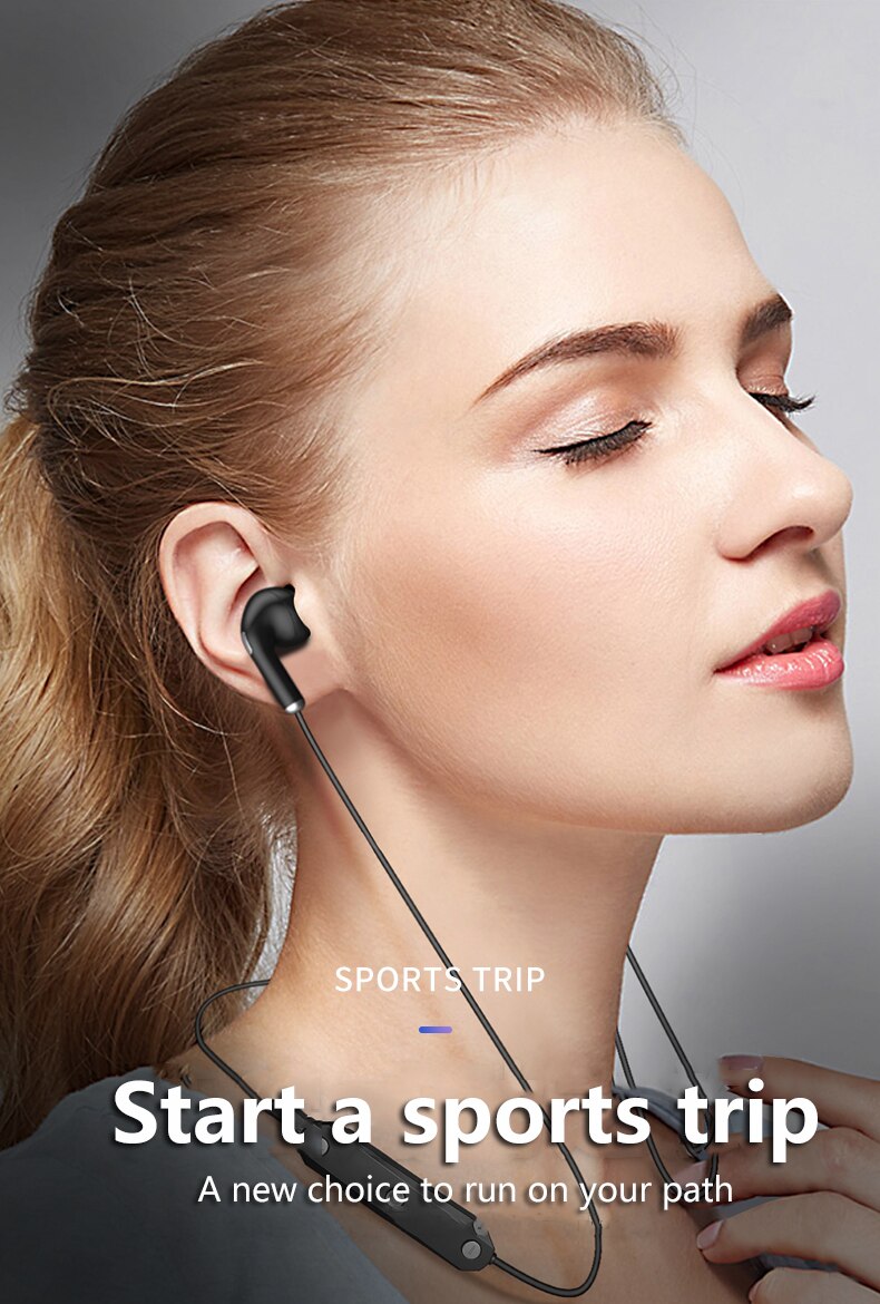 Fast Bluetooth Wireless Sports sweatproof Headphones Noise reduction bass wireless headphoneswith microphone