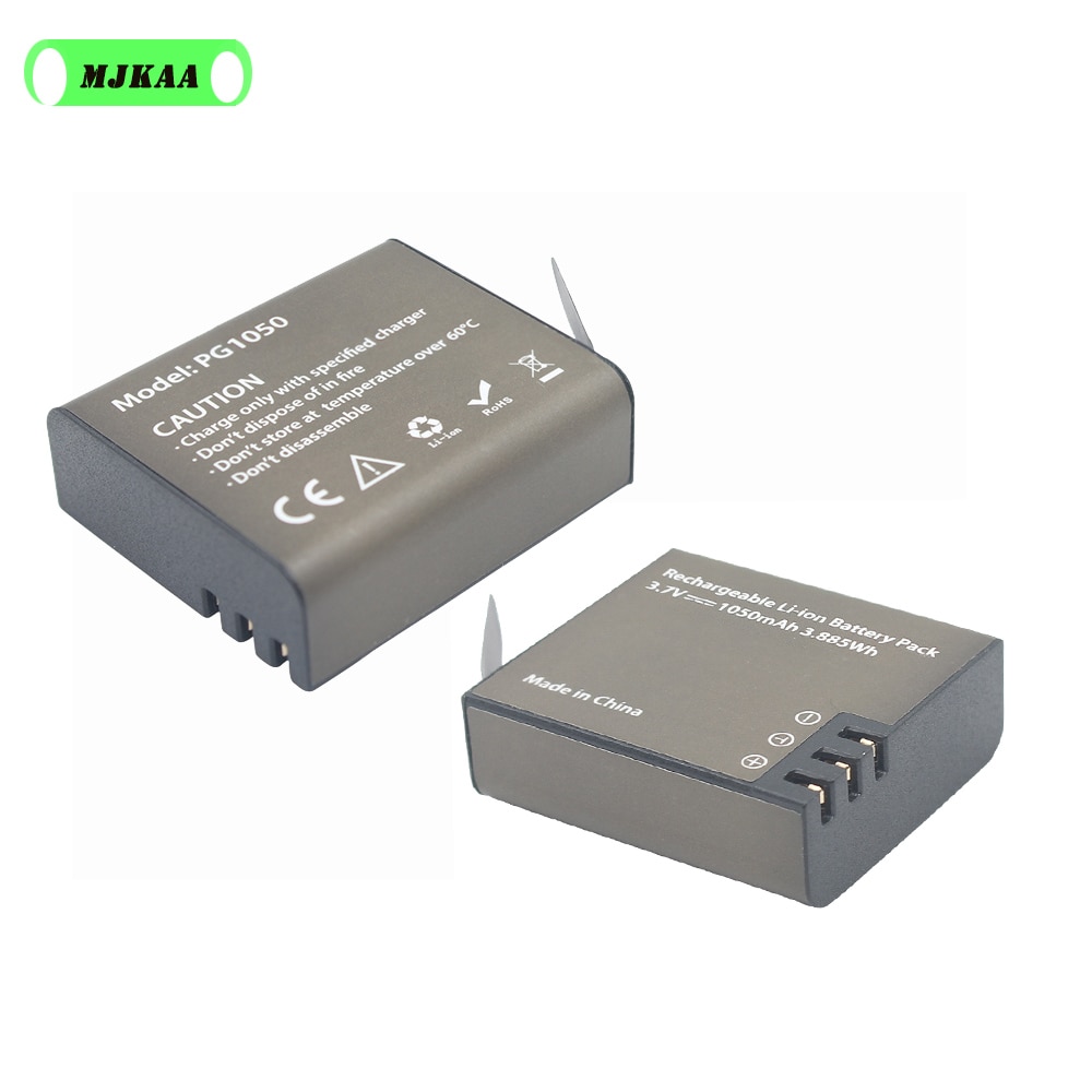 Mjkaa  pg1050 mah eken sportkamera akku für modelle  h9 h9r h3r h8 pro,  h8r h8 pro,  sj4000 sjcam  m10 sj5000x