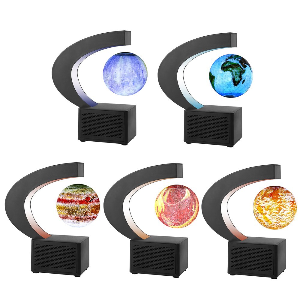 Mooie 3D Afdrukken Sphere Lamp Met Draadloze Audio 360 Graden Verlichting Schorsing Speaker Speaker